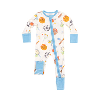 Angel Dear 2 Way Zipper Romper - Sports Ball Friends