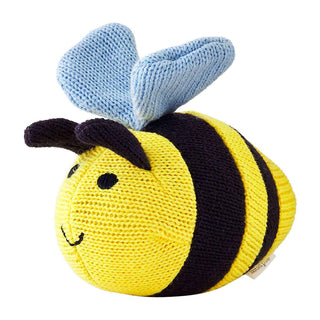 Mud Pie Garden Knit Rattle Bee