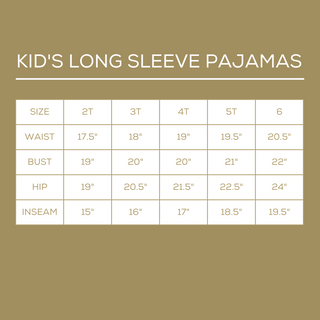 The Royal Standard Kid's Tickled Pink Long Sleeve Pajamas