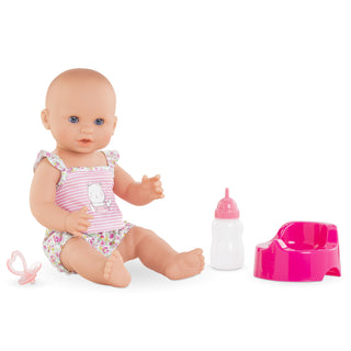 Corolle Drink-and-Wet Bath Baby 14" Doll - Emma