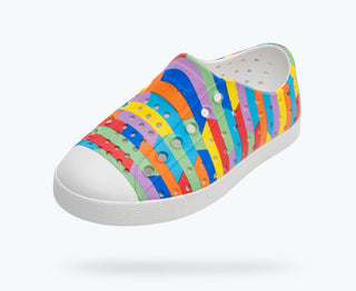 Native Jefferson Sugarlite Print - Shell White / Shell White / Rainbow Multi Stripe 2, Native, cf-size-c10, cf-size-c11, cf-size-c12, cf-size-c13, cf-size-c4, cf-size-c5, cf-size-c6, cf-size-