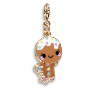 Charm It!, Charm It! Gold Swivel Gingerbread Man Charm - Basically Bows & Bowties