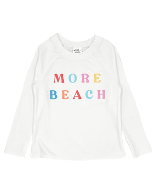 Feather 4 Arrow More Beach L/S Rashguard - White