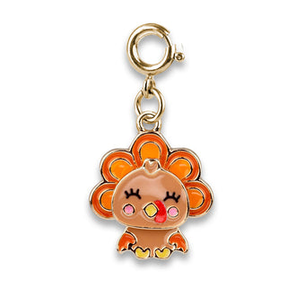 Charm It! Gold Swivel Turkey Charm