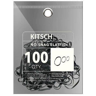 Kitsch, Kitsch No-Snag Elastic 100 Pc Set - Black - Basically Bows & Bowties