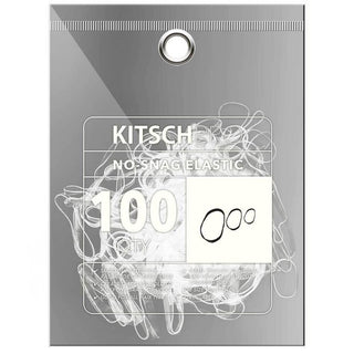 Kitsch, Kitsch No-Snag Elastic 100 Pc Set - Clear - Basically Bows & Bowties