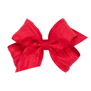 Medium Crushed Taffeta Overlay Grosgrain Bow on Clippie, Wee Ones, cf-type-hair-bow, cf-vendor-wee-ones, Medium Overlay Grosgrain Bow on Clippie (40+ Colors), Wee Ones, Wee Ones Hair Bow, Hai