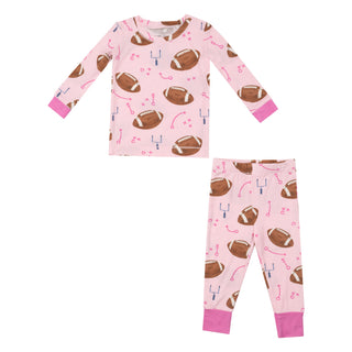 Angel Dear L/S Loungewear Set - Footballs Pink