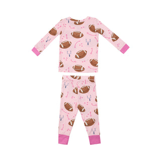 Angel Dear L/S Loungewear Set - Footballs Pink