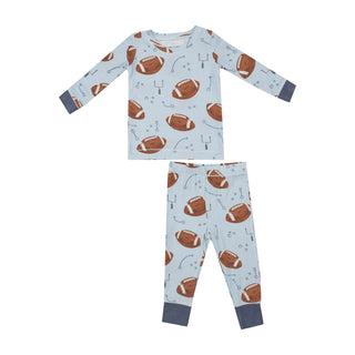 Angel Dear L/S Loungewear Set - Footballs Blue