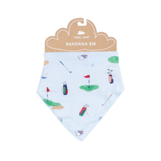 Angel Dear, Angel Dear Bandana Bib - Golf Things Blue - Basically Bows & Bowties