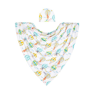 Posh Peanut Balloon Wonder Swaddle & Beanie Set