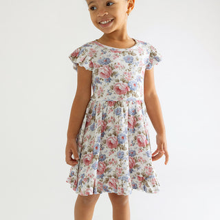 Posh Peanut Etta Pointelle Ruffled Twirl Dress