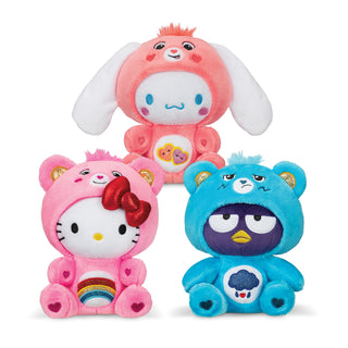 Schylling, Hello Kitty & Friends x Care Bears Plush 8" Stuffed Animal - Basically Bows & Bowties