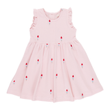 Pink Chicken Girls Kelsey Dress - Pink Rocket Pop Embroidery