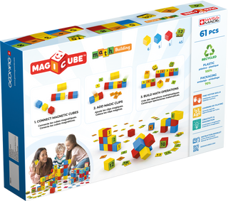 Geomag, Geomag Magicube Math Building Recycled 61 pcs - Basically Bows & Bowties