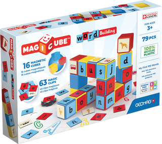 Geomag, Geomag Magicube Word Recycled 79 pcs - Basically Bows & Bowties