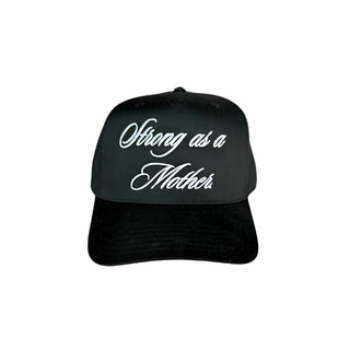 Strong As A Mother Canvas Hat - Black