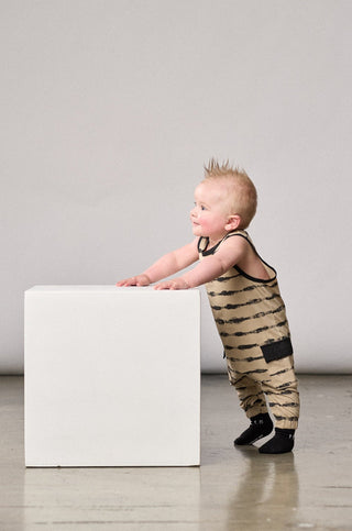 Little Bipsy Static Stripe Tank Romper