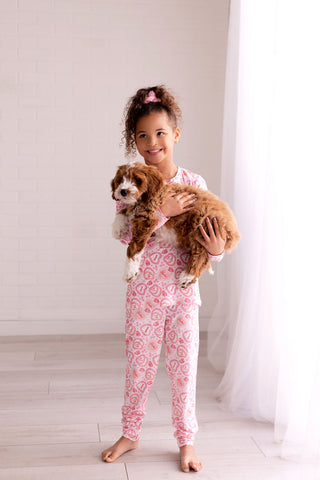 In My Jammers, In My Jammers Be My Valentine L/S 2pc PJ Set - Basically Bows & Bowties