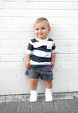 Little Bipsy Sweatshort - Navy Wash