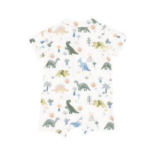 Angel Dear Applique Polo Shortie - Soft Dinos