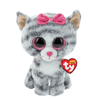 Ty Kiki the Grey Striped Cat Beanie Boo