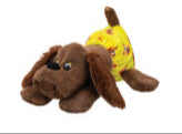 Pound Puppies Newborn Stuffed Animal Yellow Diaper