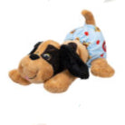 Pound Puppies Newborn Stuffed Animal Light Blue Diaper