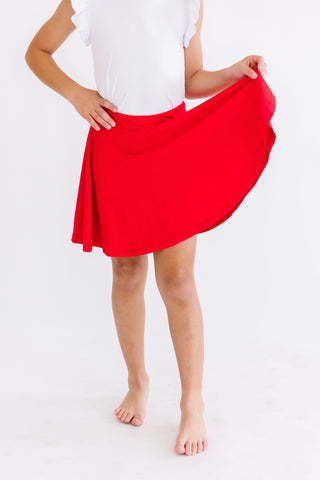 Mila & Rose, Mila & Rose Twirl Skort - Red - Basically Bows & Bowties