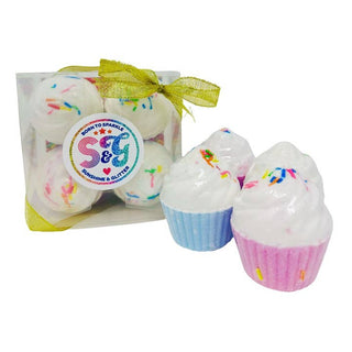 Sunshine & Glitter, Sunshine & Glitter Cupcakes Bath Bomb Gift Set (4pc) - Basically Bows & Bowties