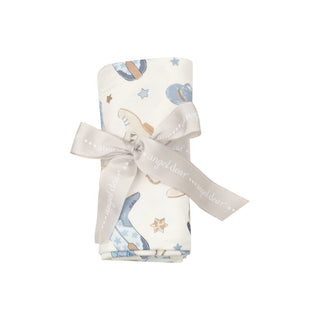 Angel Dear Swaddle Blanket - Cowboy Boots Blue