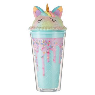 Bewaltz Magical Unicorn Scoop Tumbler with Straw - Mint, Magical Unicorn Scoop Tumbler w/Straw - Mint, Bewaltz, Bewaltz, Bewaltz Magical Unicorn Scoop Tumbler w/Straw - Mint, Cup, Cup with Lid, Magical Unicorn Scoop Tumbler w/Straw, Magical Unicorn