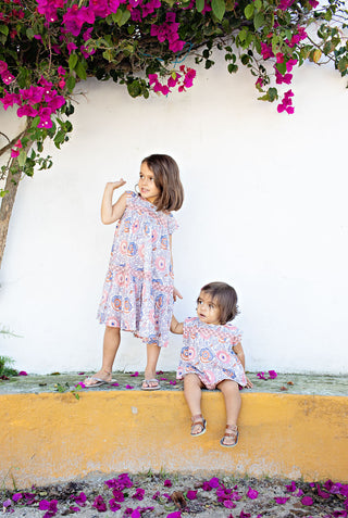 Pink Chicken Girls Krista Dress - Lisbon Floral