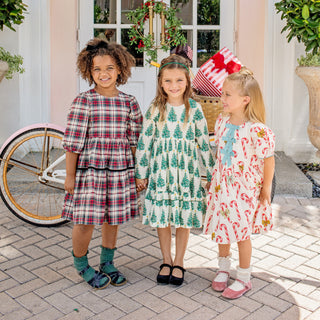 Pink Chicken Girls Maribelle Dress - Holly Tartan, Pink Chicken, All Things Holiday, cf-size-10y, cf-size-2y, cf-size-3y, cf-size-4y, cf-size-5y, cf-size-6y, cf-size-7y, cf-size-8y, cf-vendor