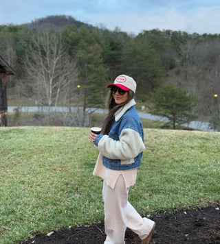 Vintage Mother Canvas Patch Hat - Red / Cream