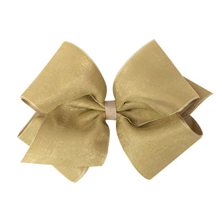 Medium Overlay Grosgrain Bow on Clippie (55+ Colors), Wee Ones, cf-size-antique-white, cf-size-aqua, cf-size-black, cf-size-blue-vapor, cf-size-charcoal, cf-size-coffee, cf-size-colonial-rose