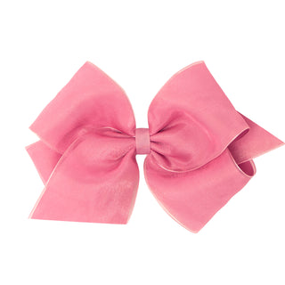 Medium Overlay Grosgrain Bow on Clippie (55+ Colors), Wee Ones, cf-size-antique-white, cf-size-aqua, cf-size-black, cf-size-blue-vapor, cf-size-charcoal, cf-size-coffee, cf-size-colonial-rose