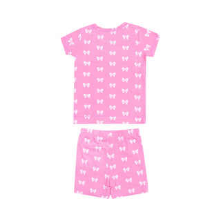 Angel Dear Loungewear Short Set - Pink Bows