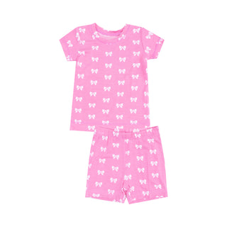 Angel Dear Loungewear Short Set - Pink Bows