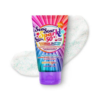 Sunshine & Glitter Sea Star Sparkle Party Cake SPF 50 Glitter Sunscreen