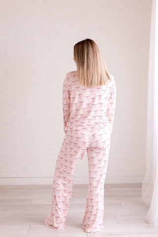 In My Jammers, In My Jammers Bows Women’s L/S 2pc PJ Set - Basically Bows & Bowties