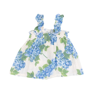 Angel Dear Muslin Ruffly Strap Top & Bloomer Set - Watercolor Hydrangeas