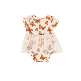 Angel Dear Tutu Bodysuit Dress - Mariposa Monarca