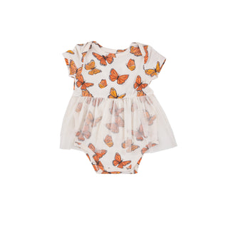 Angel Dear Tutu Bodysuit Dress - Mariposa Monarca