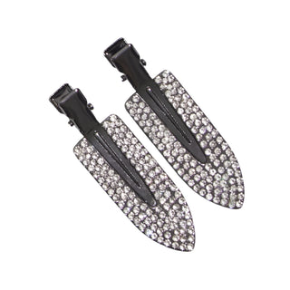 Kitsch Metal Rhinestone Creaseless Clips 2pc Set