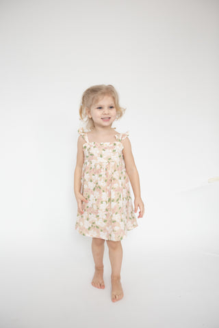 Angel Dear Paperbag Ruffle Sundress -Magnolias