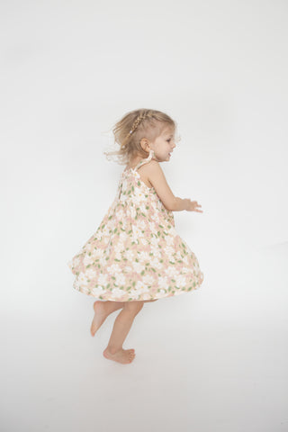 Angel Dear Paperbag Ruffle Sundress -Magnolias