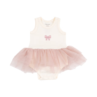 Angel Dear Rib Tank Tutu Bodysuit - Bows