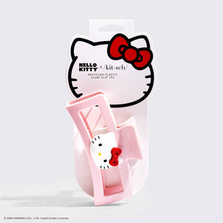 Hello Kitty x Kitsch Recycled Jumbo Open Claw Clip - Kitty Face